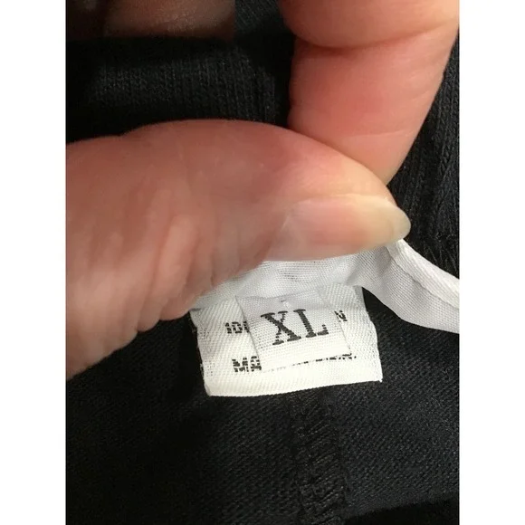 Bryn Walker Wyatt Cotton Knit Crop Lantern Pants XL Black Lagenlook Minimalist - Picture 7 of 9